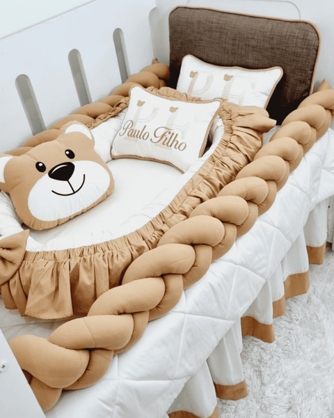 Kit berço infantil tema leão