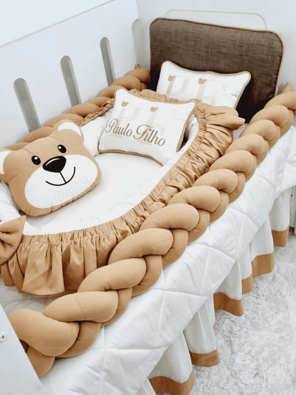 Kit berço infantil tema leão