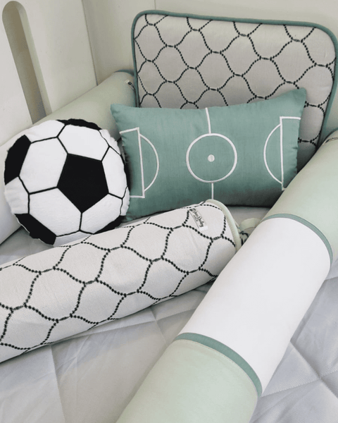 Kit berço infantil tema futebol